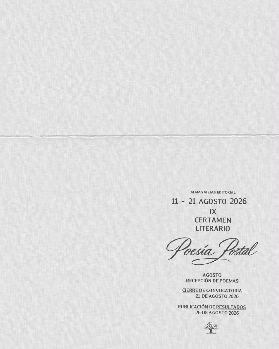 IX CERTAMEN LITERARIO POESÍA POSTAL