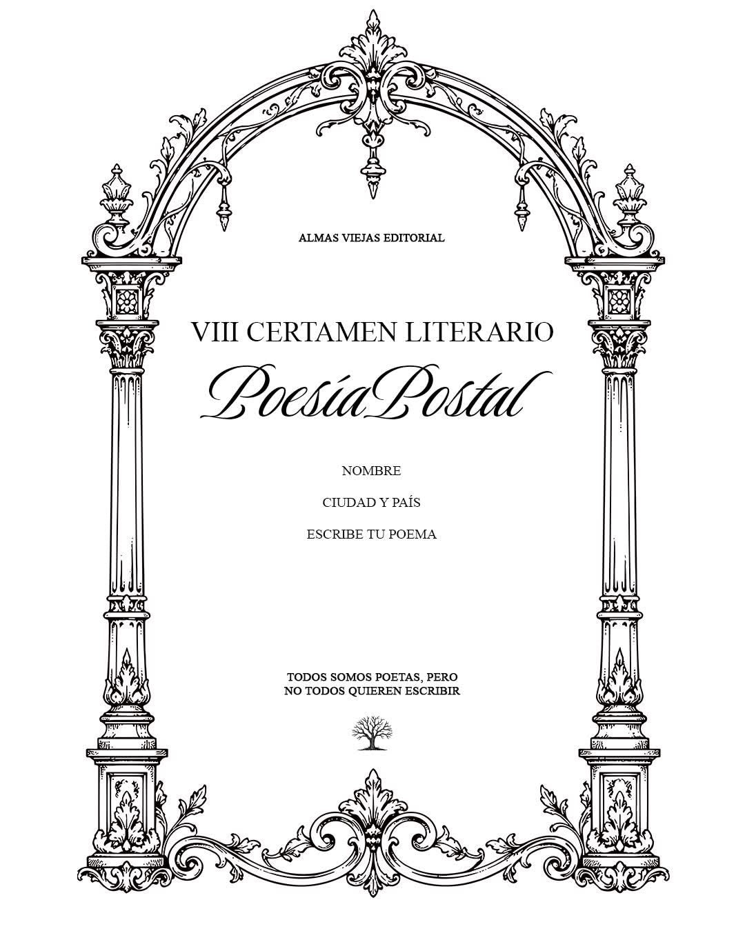 VIII CERTAMEN LITERARIO POESÍA POSTAL