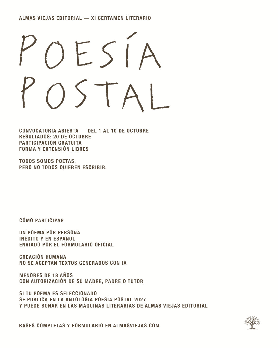 XI CERTAMEN LITERARIO POESÍA POSTAL